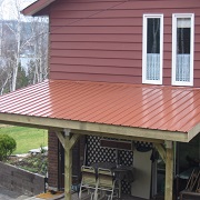 Metal roof shelter